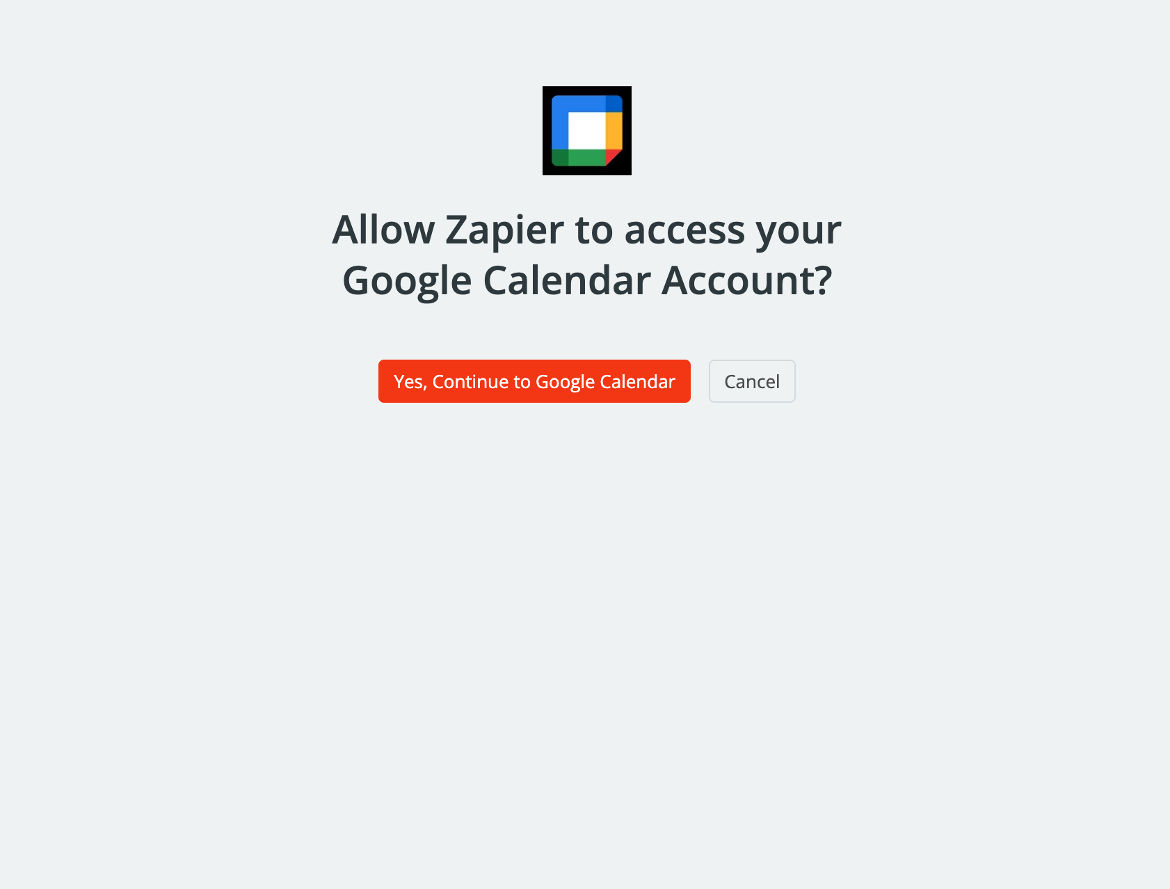 Zapier AI Action 허용 화면