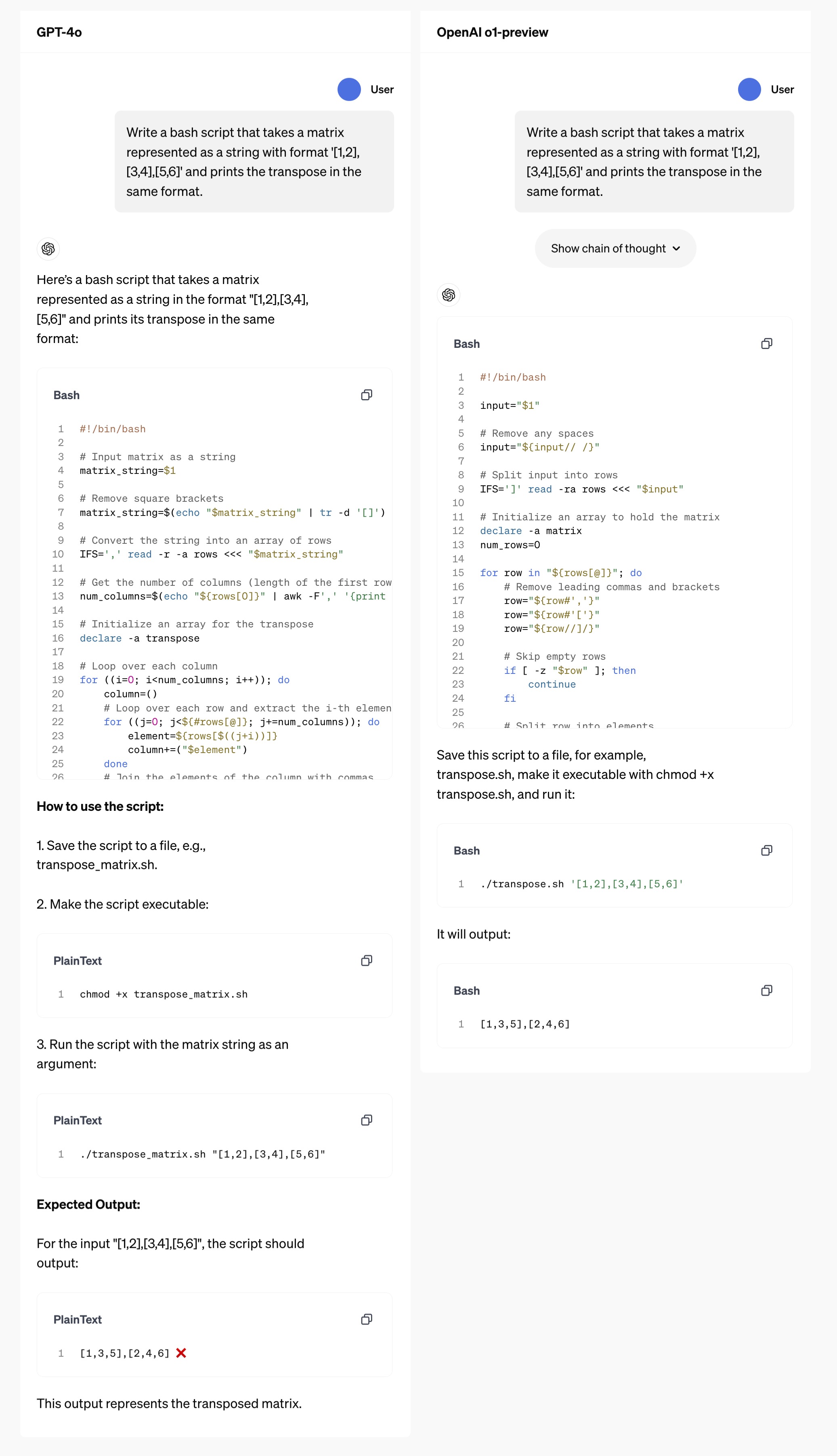 OpenAI o1 수학 예시